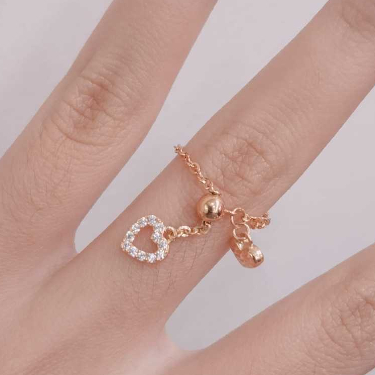 CINCIN SERUT LOVE CANTIK EMAS ASLI