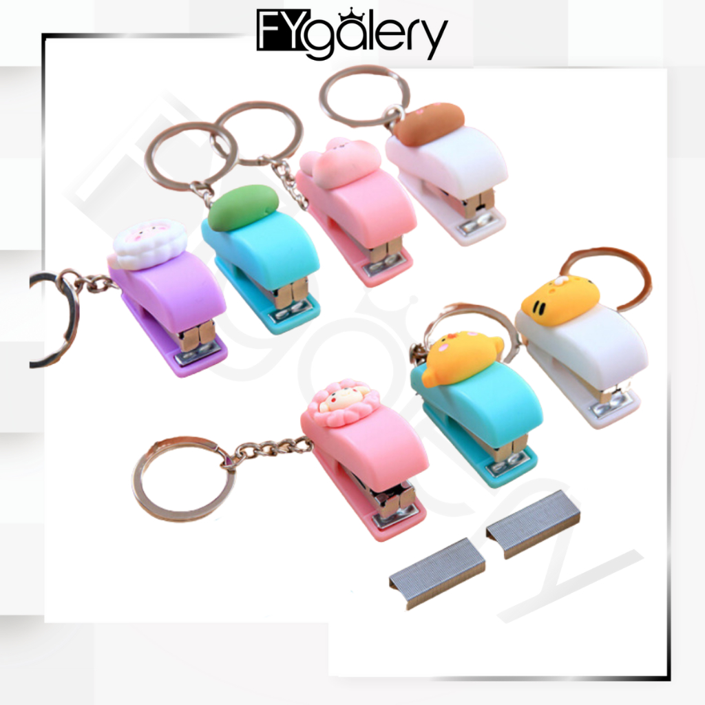 

FYGALERY HL0683 Stapler Gantungan Kunci Sanrio yang Lucu Stapler Mini Kartun Stapler Kreatif School Supplies SUPER GEMOY Y1983