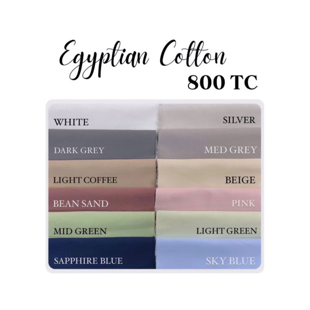 EGYPTIAN COTTON (800TC) 100% SPREI SET & BEDCOVER