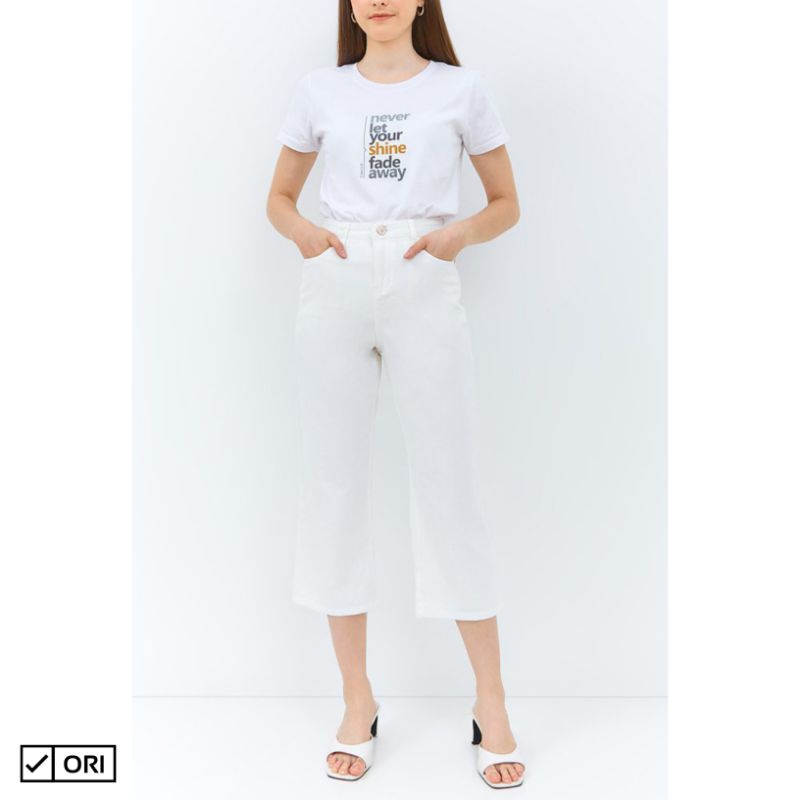 C2 OUTFITTERS | Celana Kulot Putih C2 Original ( Zenova )