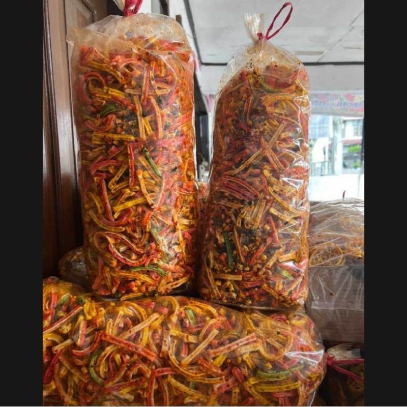 

PAKET HEMAT SEBLAK KERING KERUPUK BETON BUNGBU PEDAS DAUN JERUK ISI 5.KG