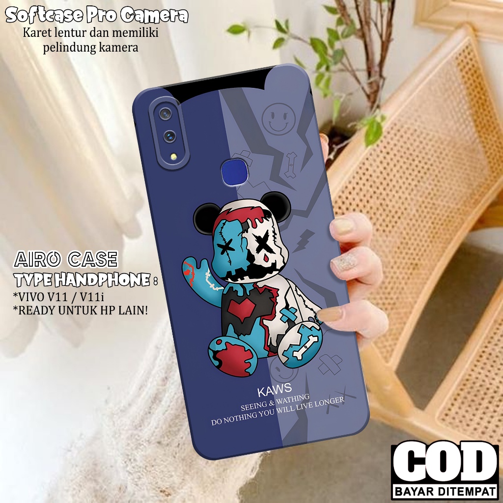 Case VIVO V11/V11i - Fashion Case KARTUN - Softcase VIVO V11/V11i - Silikon Pro Camera - Casing VIVO