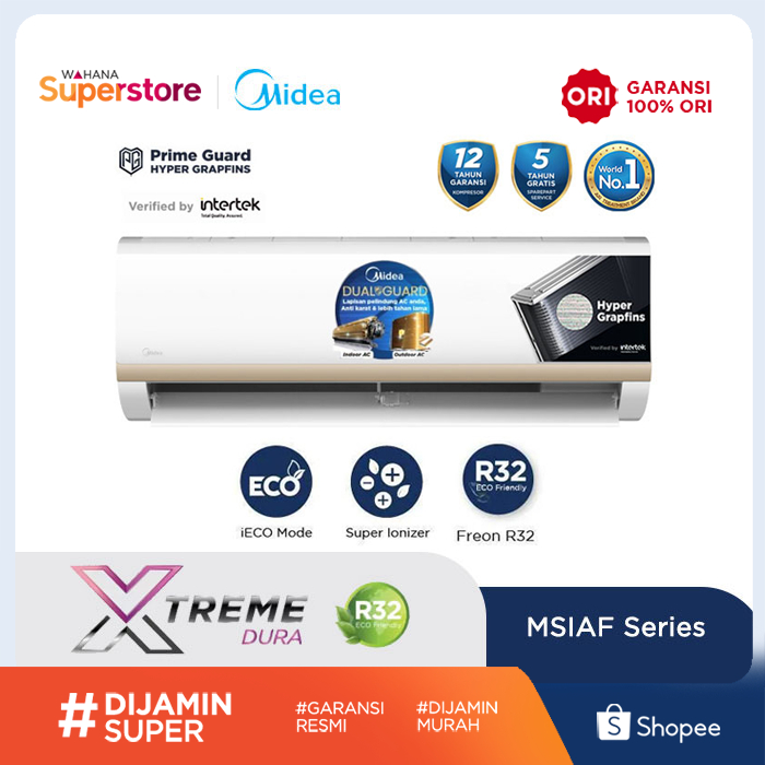 Midea AC Wall Mounted Split Inverter 1/2 PK - MSIAF-05CRDN2X | MSIAF 05CRDN2X