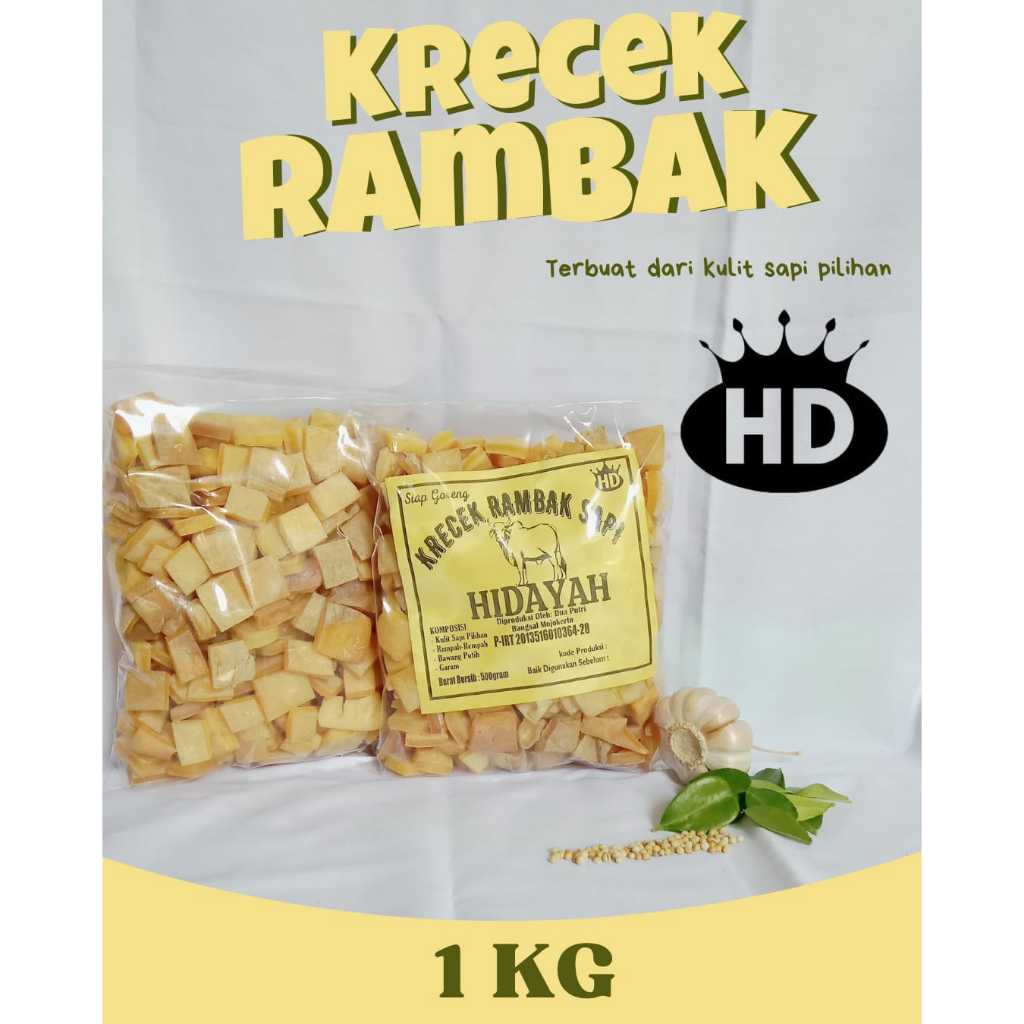 

Rambak Sapi Mentah Kotak Dadu Super 1Kg / Krecek Rambak Sapi Asli / Krupuk Kulit Sapi Mentah