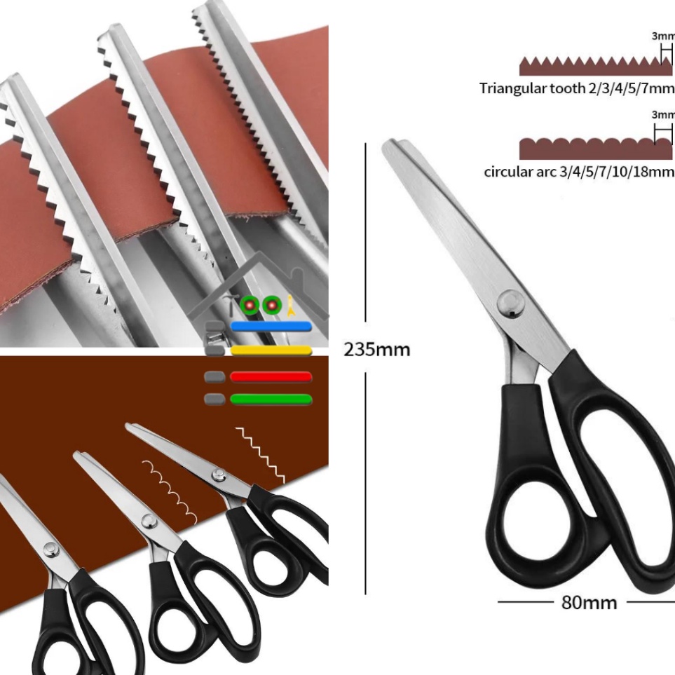 

KODE N73B GUNTING KAIN KERTAS MODEL ZIGZAG GELOMBANG 357 MM