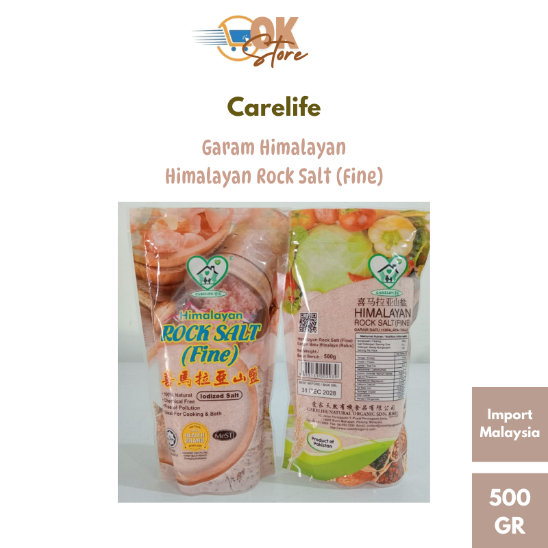 

Garam Himalayan / Himalayan Rock Salt 500 GR (Import Malaysia) (Expiry 31 December 2029)
