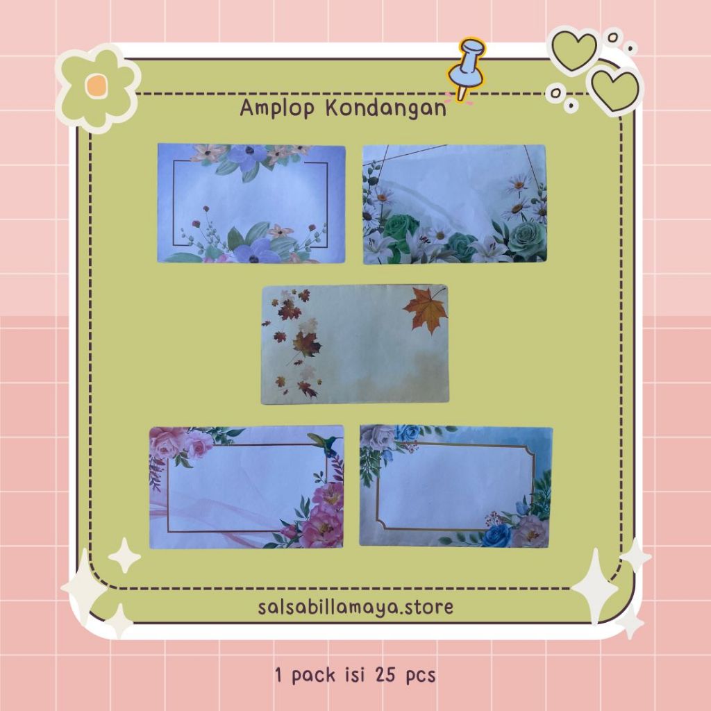

Amplop Kondangan Motif Elegan isi 25 pcs -Murah berkualitas