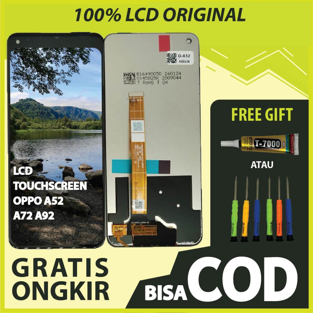 【ORIGINAL 100%】LCD TOUCHSCREEN OPPO A52/ A72/ A92 FULLSET TOUCHSCREEN / ORIGINAL100%