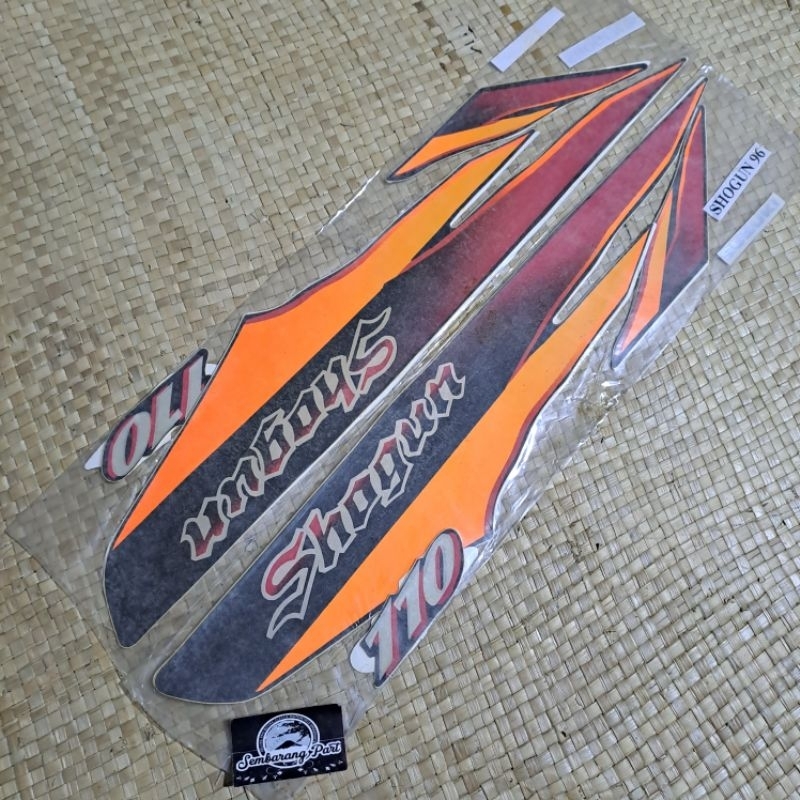 STIKER STICKER STRIPING DECAL BODY SUZUKI SHOGUN 110 KEBO OLD 1996 NOS