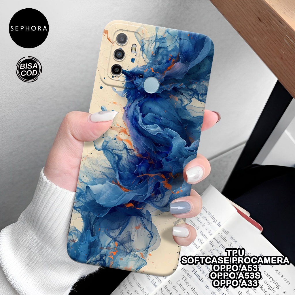 Softcase OPPO A53/A53s/A33 Terbaru - Fashion Case Abstrak - Case OPPO A53/A53s/A33 - Case Pro Camera