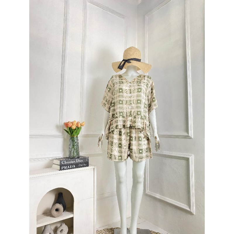 Daster Set Celana pendek / Daster Busui / Daster Kekinian