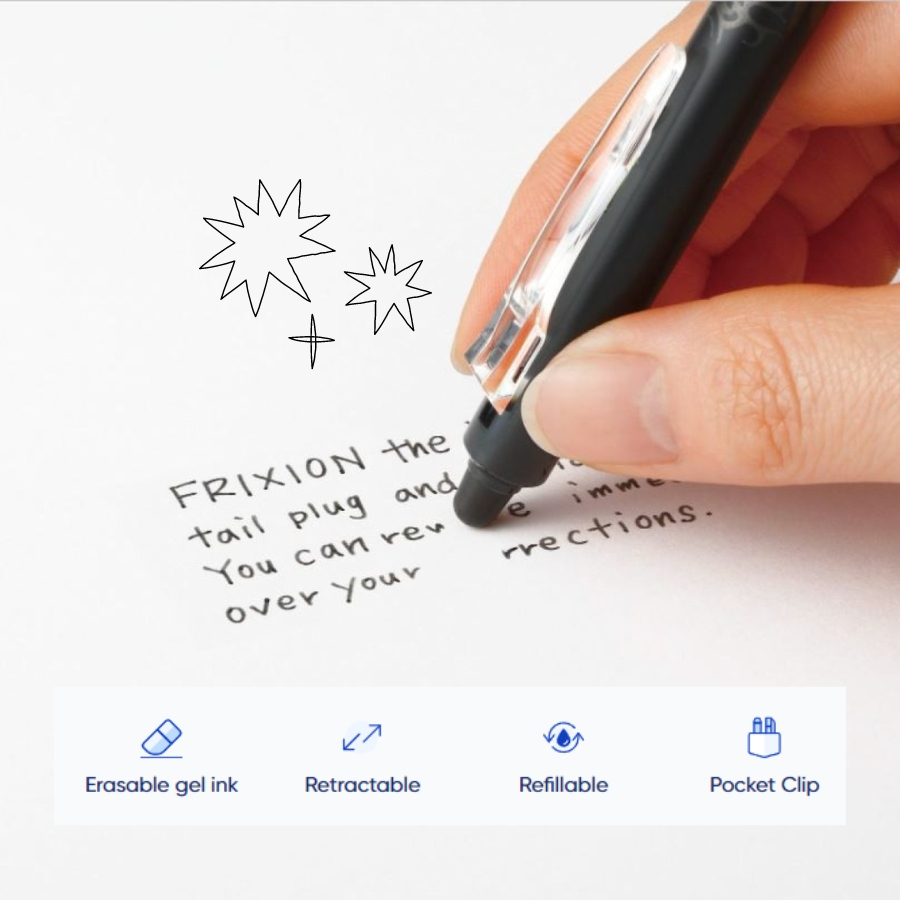 

Pulpen Cetek Erasable Pilot Frixion Pen 0.5mm bisa di hapus Jepang CV4