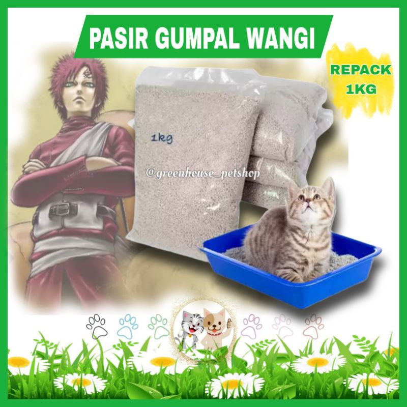 GHP- Pasir Gumpal Wangi 1Kg Pasir Wangi Gumpal Pasir Kucing Gumpal Pasir Wangi Kucing