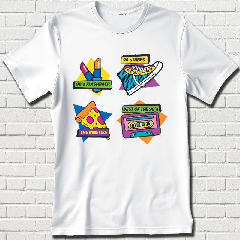 BAJU KAOS 90'S VIBES - BAJU KAOS - KAOS - KAOS DISTRO