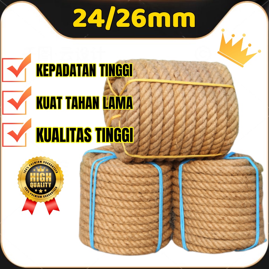 

Dapatkan Sekarang Tali tambang 24mm 26mm kuat tahan lama tali goni tarik tambang tali rami