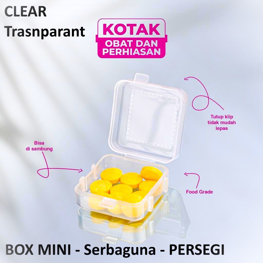 STORAGE  BOX SMALL SIZE Tempat Penyimpan Persegi Serba GUNA - Ring Camera - MEMORY CARD - Memori SIM
