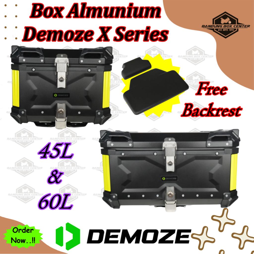 Box Motor Pannier Import DEMOZE Box Panier Box Pannier Box Almunium Top Box Box Touring X Series