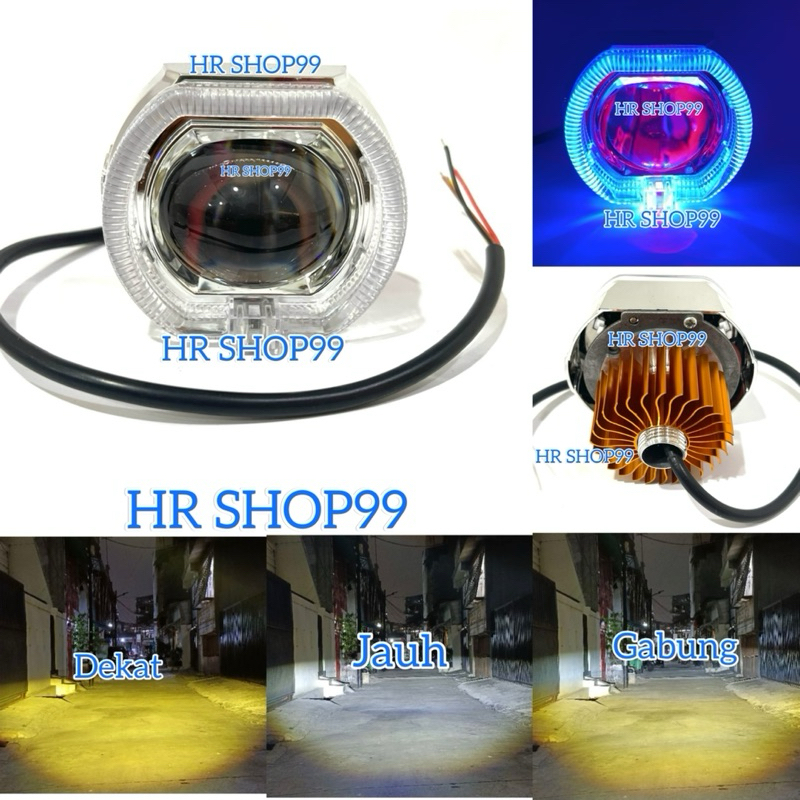 Lampu Ala Ala Biled 2.5 inch Mini Projie Biled Cut Off Waterproof Motor dan Mobil Universal