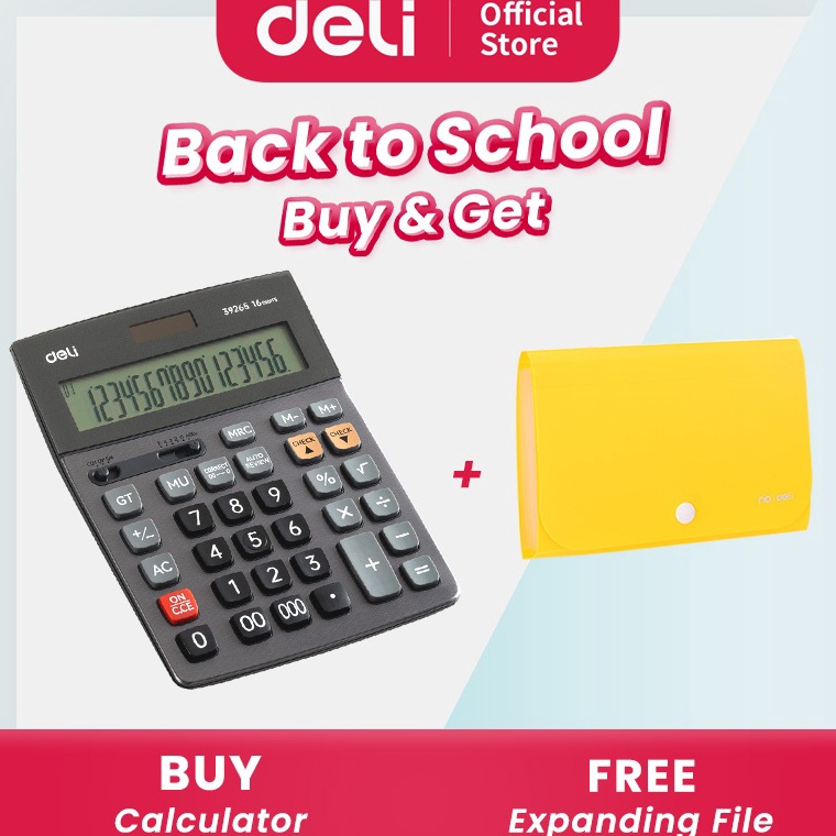 

KODE K12Y Deli Kalkulator 12 Check 16 Digit Garansi 3 Tahun LCD besar dan kualitas tinggi E39265