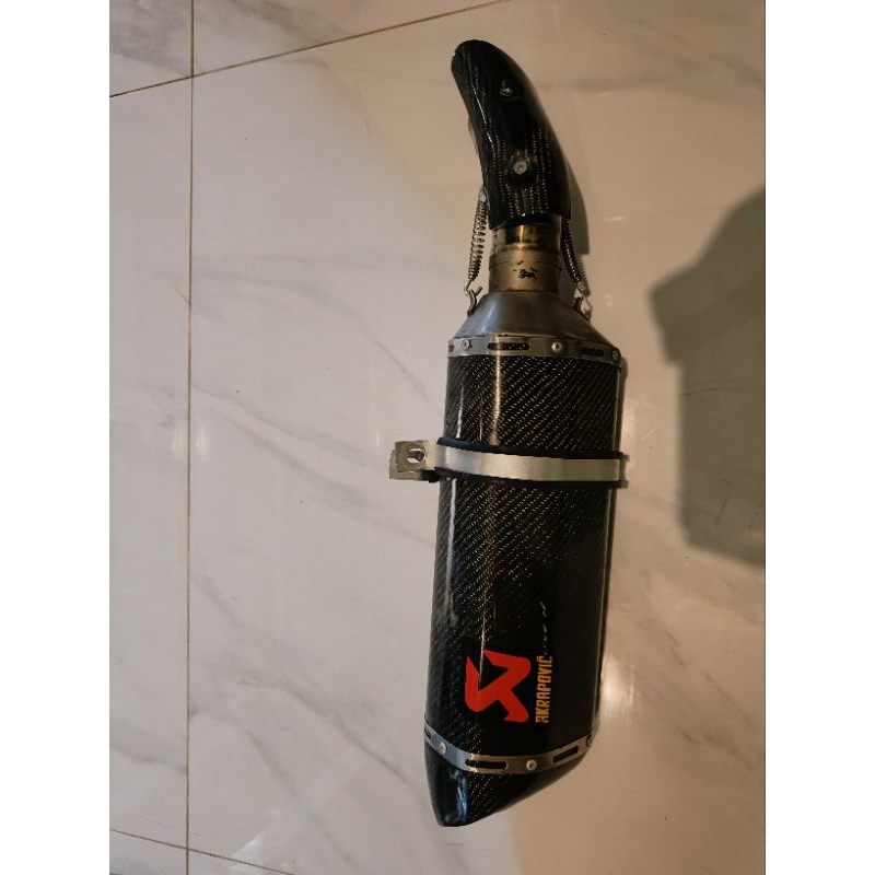 silincer knalpot slip on Akrapovic import carbon asli copotan New ninja 250 fi 2018 up header ORI