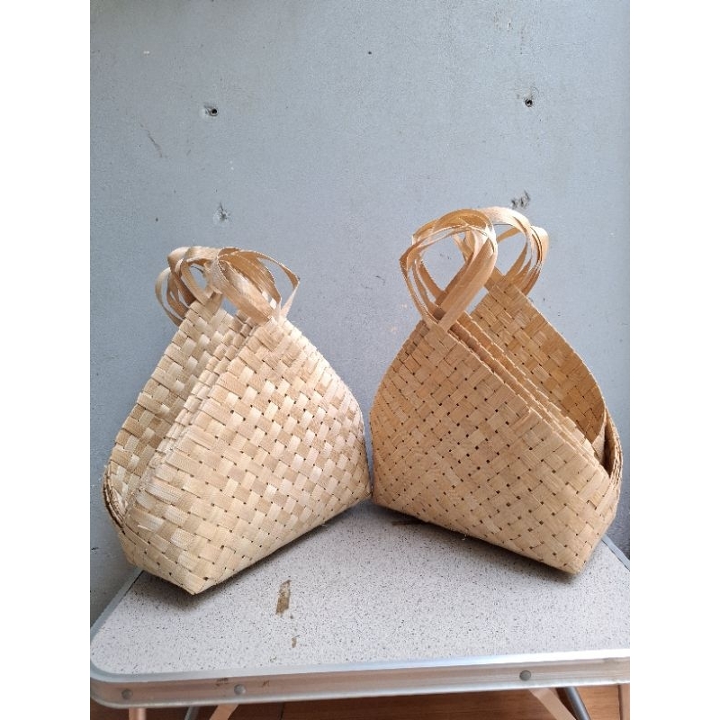 kranjang anyaman bambu/tas bambu/tas hampers/tas parcel