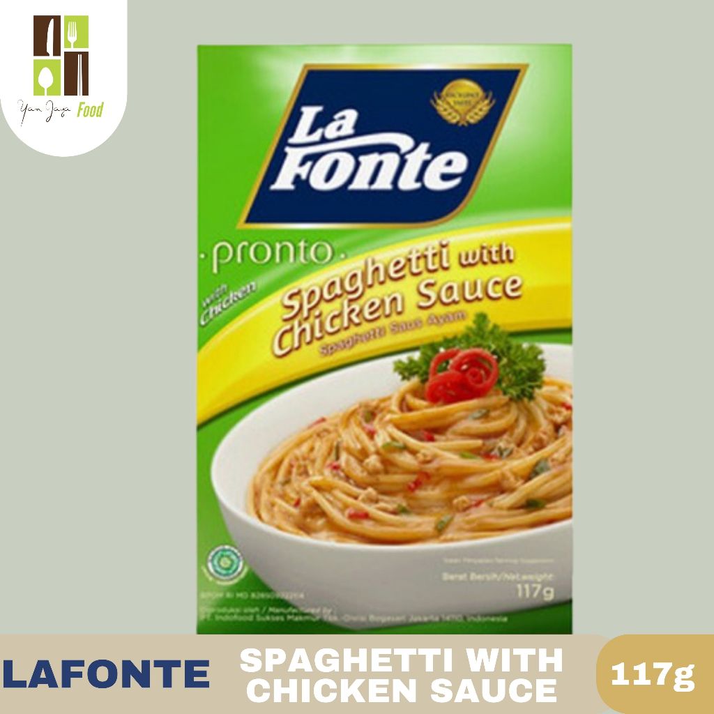 

LaFonte Spaghetti Saus Ayam / Pasta / Saus Ayam Kemasan Box 117GR