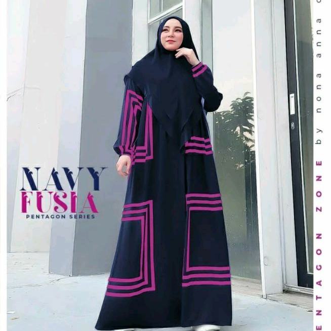 ABAYA NEW PENTAGON (ABAYA MOTIF SYARI) BY NONA ANNA DAILY // GAMIS ONLY