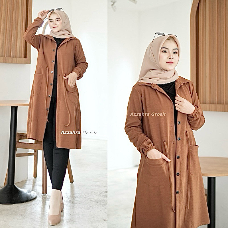 AM - Celsia Cardigan Wanita Serut Pinggang Outer Wanita Kasual