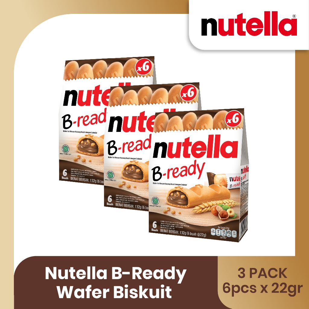 

Nutella B-Ready Wafer Biskuit 132gr - TRIPLEPACK