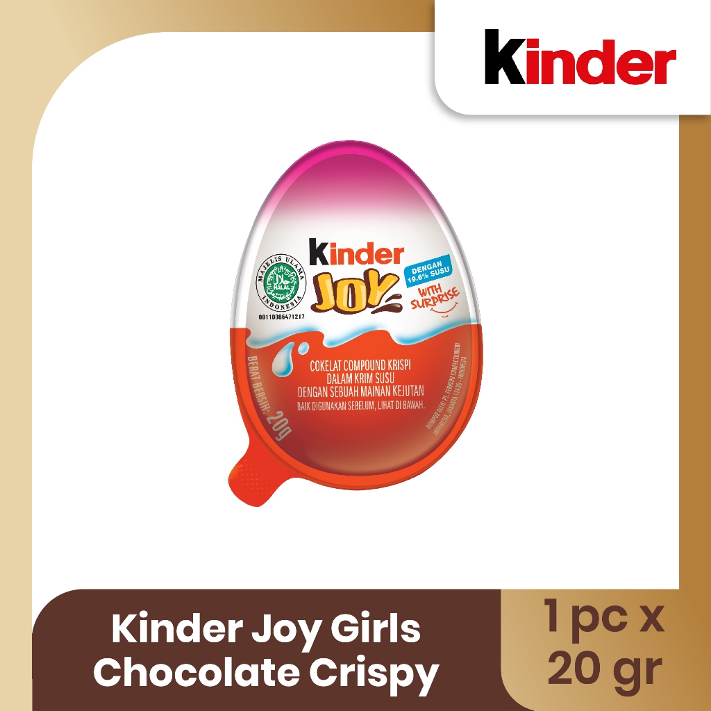 

Kinder Joy Girls Chocolate Crispy 20gr