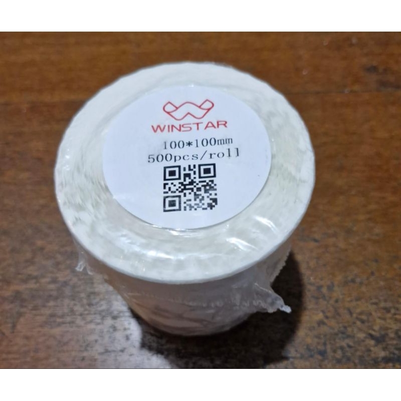 

KERTAS STICKER THERMAL 100x100 mm 500 LEMBAR / LABEL STICKER RESI / STICKER LABEL THERMAL