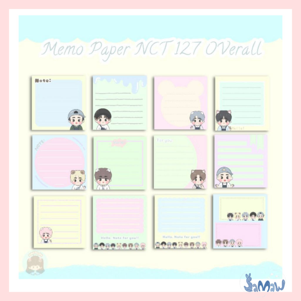 

Memopad NCT 127 | Memo Paper | Journaling | Catatan Cute