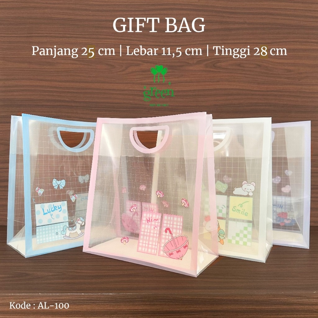 

Goodie bag Tas kado Gift bag Tas plastik Tas hampers Shopping bag Tas plastik PP [AL-100]