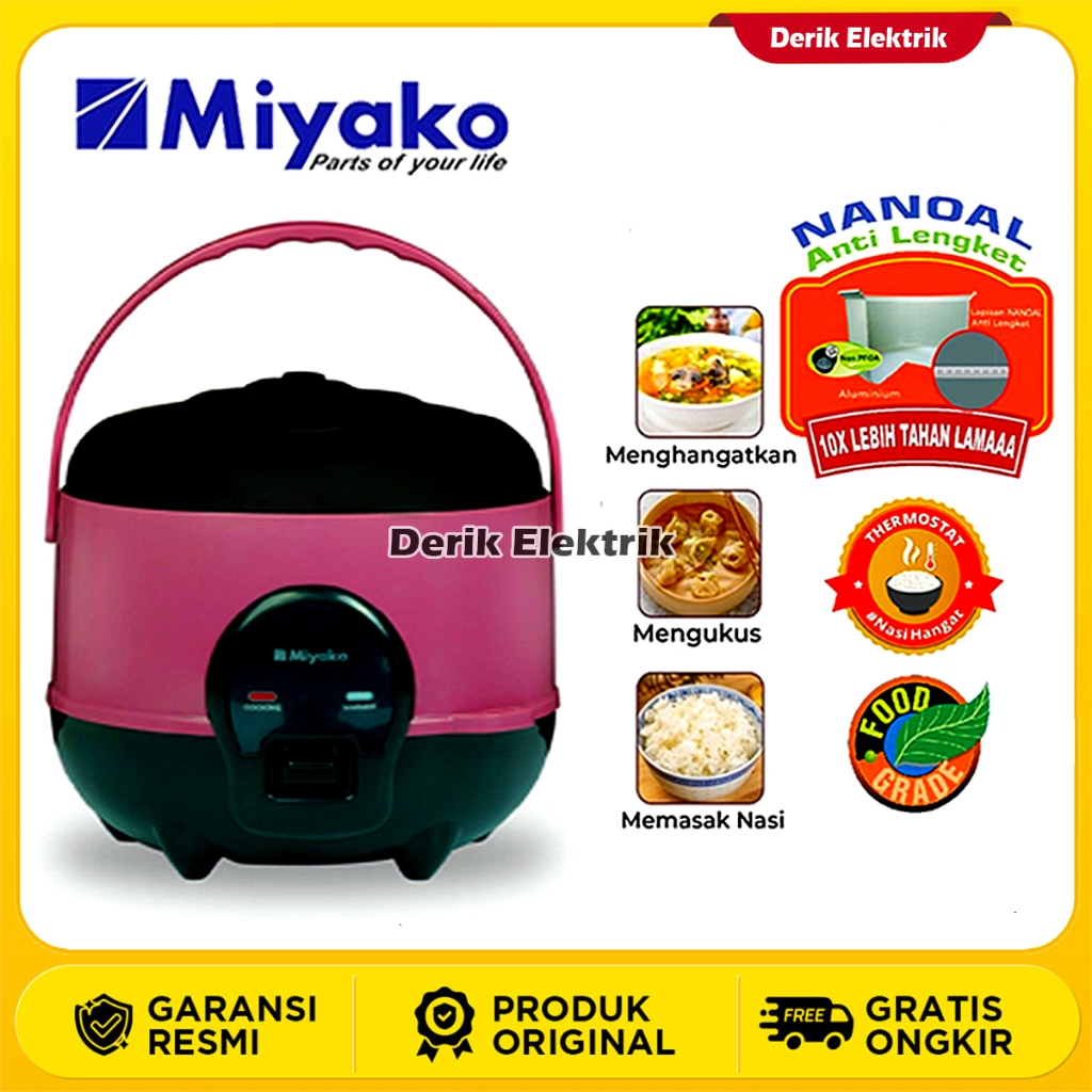 MIYAKO MAGIC COM MCM 606SBC PENANAK NASI / MEJIKOM / RICE COOKER / MAGICCOM / MAGICOM / MEGICOM / ME