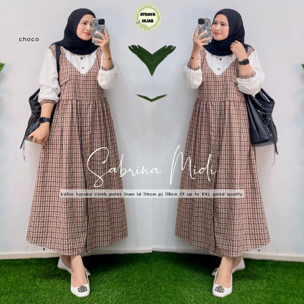SABRINA MIDI // PAKAIAN MUSLIM WANITA // DRESS // GAMIS // FASHION MUSLIM WANITA