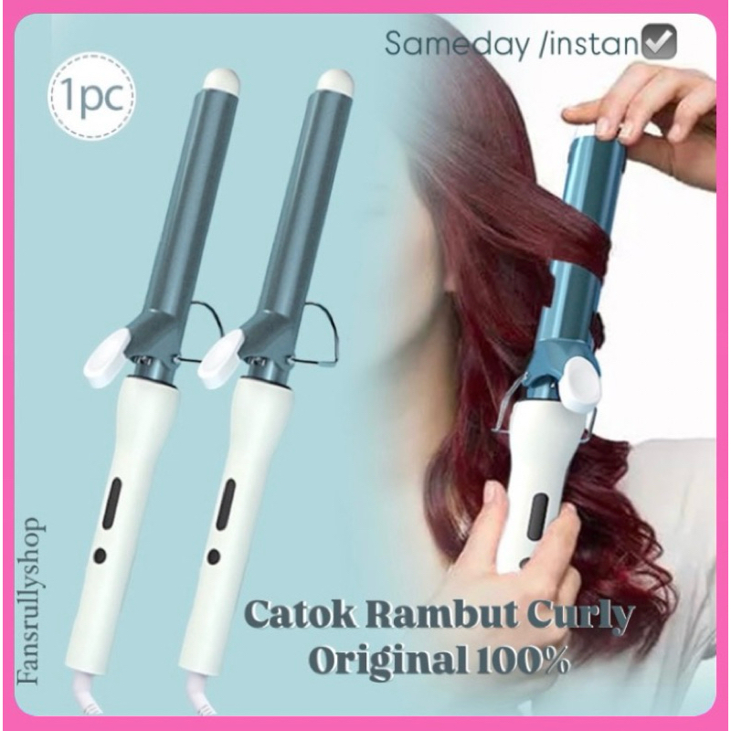 CATOK CURLY RAMBUT 28mm REPIT PENGERITING RAMBUT ALAT RAMBUT SALON CURLING IRON CATOKAN CURLY OTOMAT