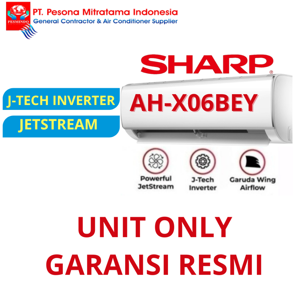 SHARP AC 1/2PK J-TECH INVERTER AH-X06BEY