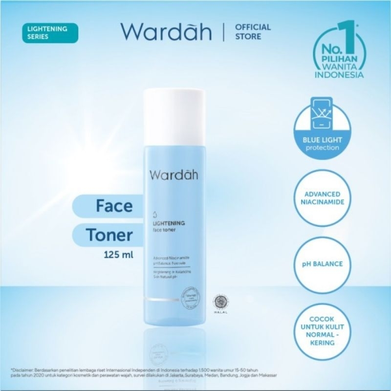 Wardah Lightening Face Toner 125 ml Wardah Toner Wajah Lightening