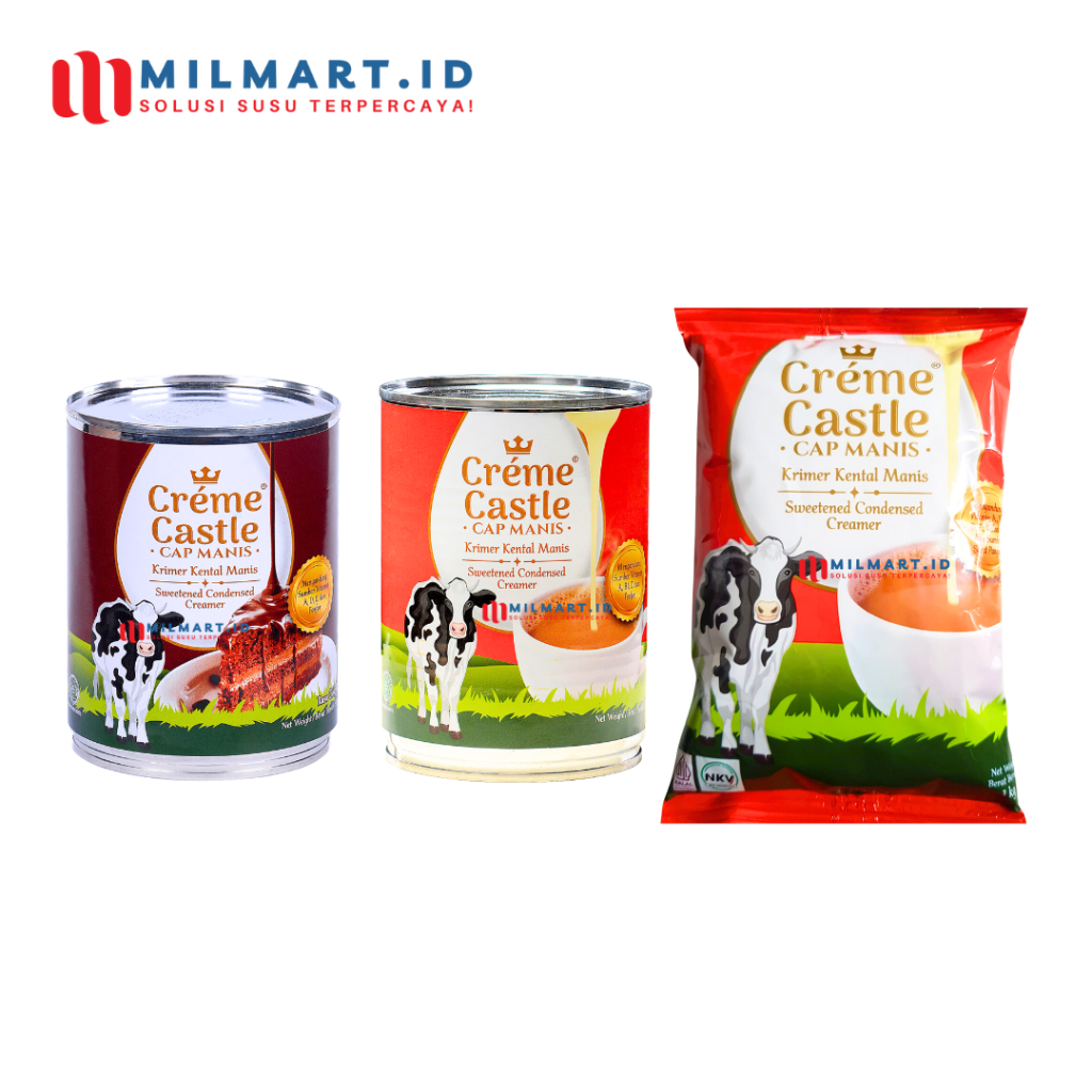 

CREME CASTLE KENTAL MANIS 500ML/1000ML SUSU KRIMER RASA ORIGINAL/COKELAT CAP MANIS CONDENSED CREAMER