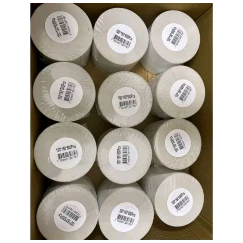 

Kertas Termal Sticker 100x150mm 500pcs Termurah / Label Thermal Barcode A6/ Label Sticker