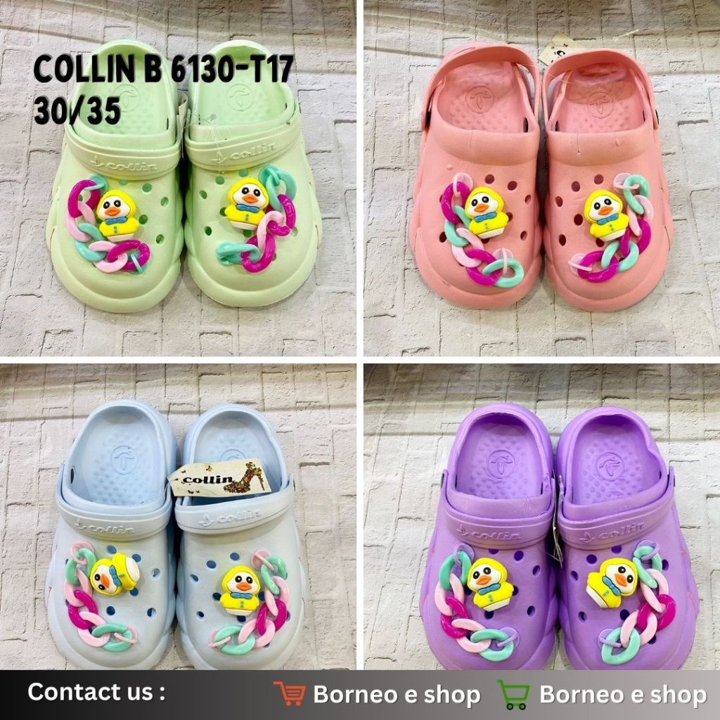 [BISA COD] BAKPAO COLLIN SENDAL BAIM SENDAL ANAK ANAK JIBBITZ KARAKTER BEBEK, SENDAL COLLIN B 6130-T