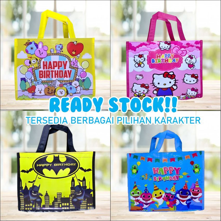 

READY STOCK TAS ULANG TAHUN, TAS SOUVENIR BENTO, KFC DAN SNACK, TAS ULTAH MURAH, GOODIE BAG ULANG TAHUN