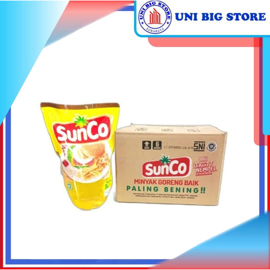 

Minyak Goreng Sunco Oil 1 liter Pouch Refill x 12 pcs DUS