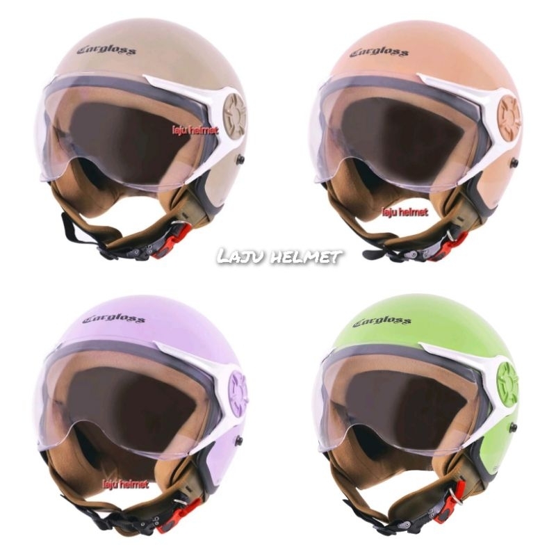 helm Cargloss YRH hijab pastel warna baru original