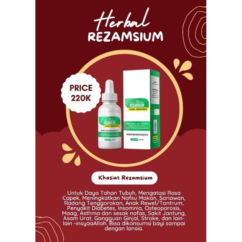 

Rezamsium Herbal Concentrate