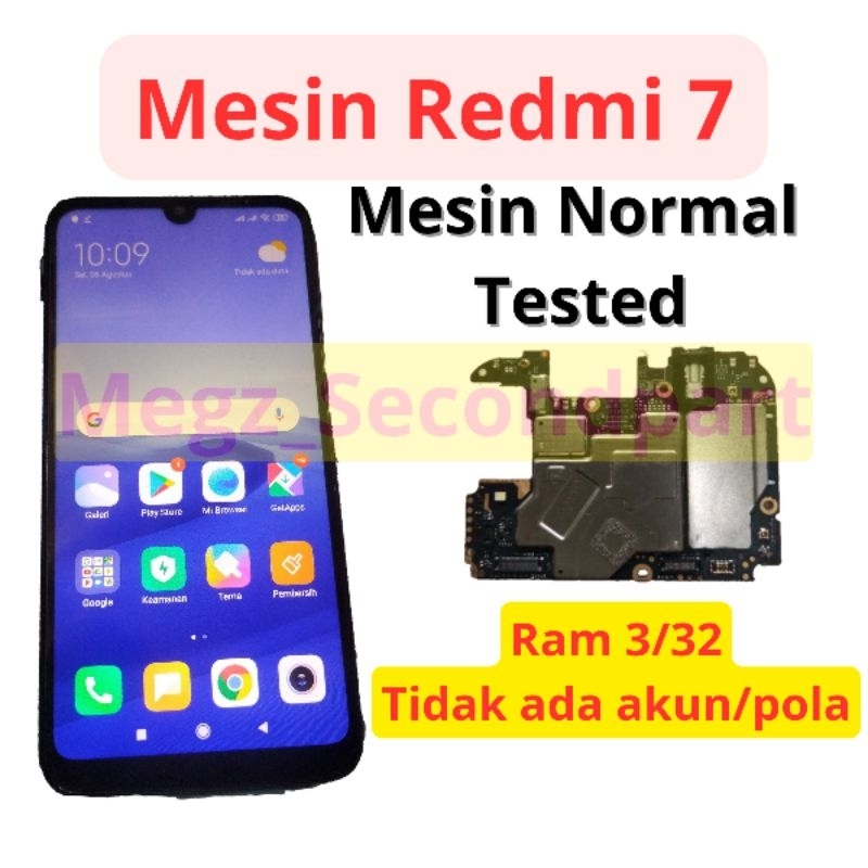 Mesin Redmi 7 Normal Perawan Tested Mesin Xiaomi Redmi 7 Copotan/ Cabutan Normal mesin onclite