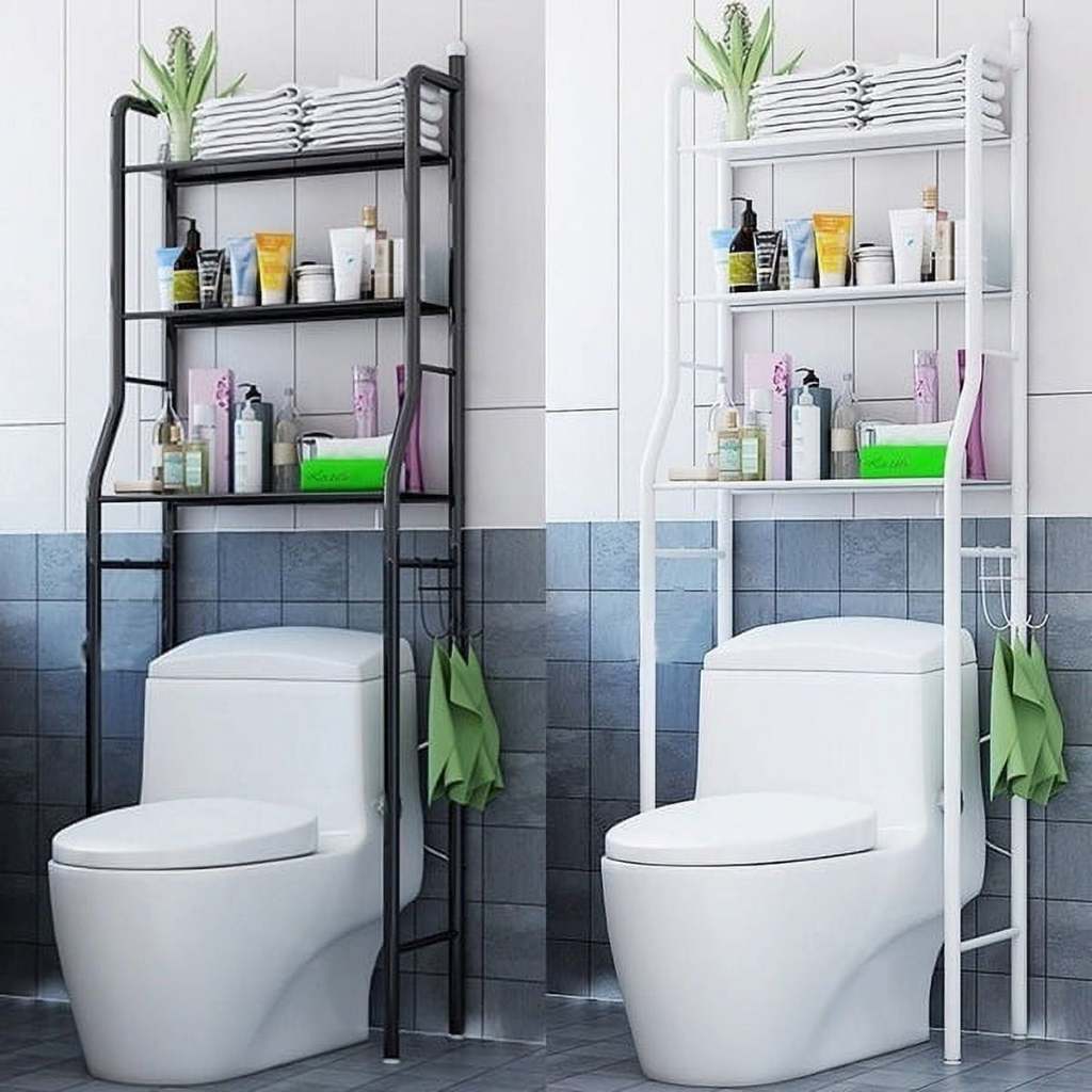 Rak Toilet Besi Anti Karat Rak Toilet Kloset Duduk Rak Toilet Organizer Rak Toilet 3Susun