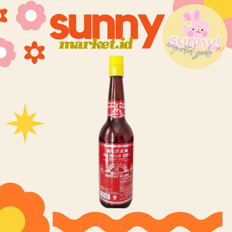 

SUNNYMARKET - OH GUAN LING OH GUAN HING MATAHARI LOKAL MINYAK WIJEN SESAME OIL COOKING OIL BOTOL 600ML 600 ML