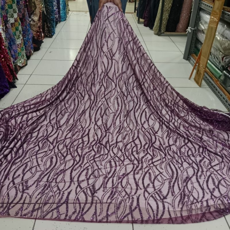BAHAN/kain tille sugar candy Glitter/kain tille sugar candy Glitter akar