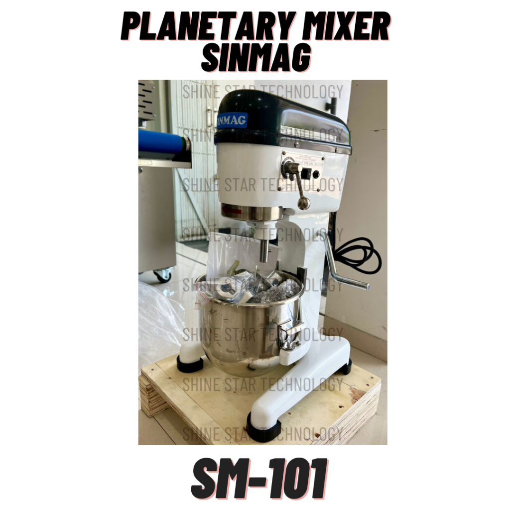 Planetary Mixer SM-101 Sinmag Made in Taiwan Mesin Pencampur Adonan Roti Pastry